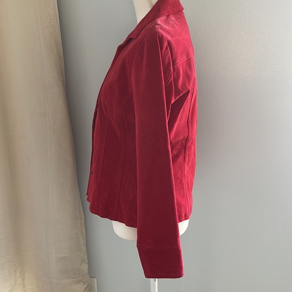 Modern images red jacket leather size small - Picture 3 of 8